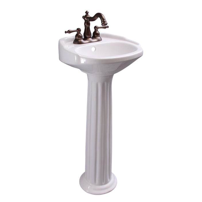 Barclay Complete Pedestal Bathroom Sinks item 3-3064WH