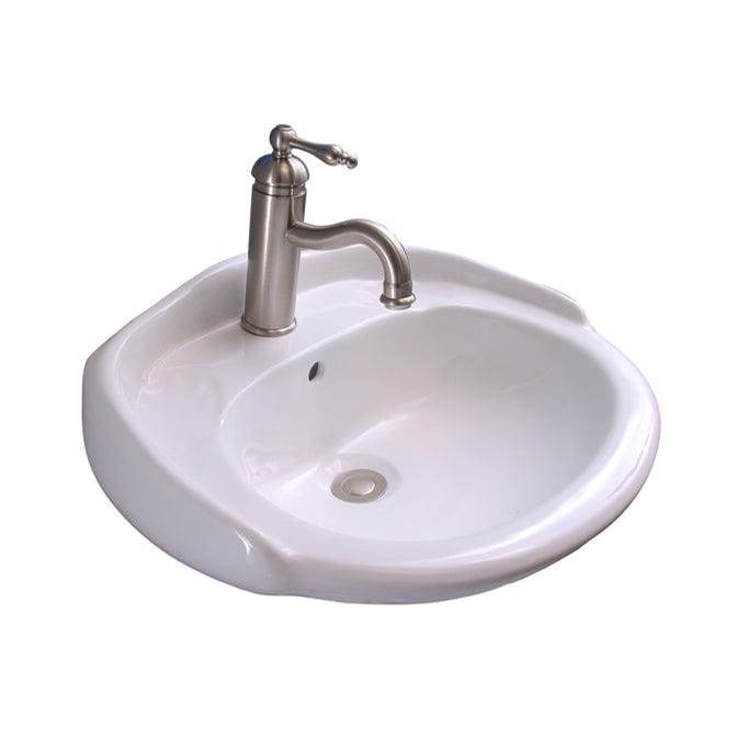 Monique's Bath ShowroomBarclayArianne 19'' Wall Hung w/OF4'' Center set, White