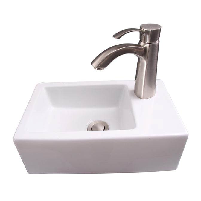 Barclay Wall Mounted Bathroom Sink Faucets item 4-9055WH