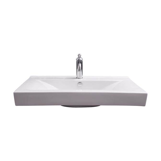 Monique's Bath ShowroomBarclayTwain Rect 32'' Wall Hung,1 Faucet hole,Overflow, White