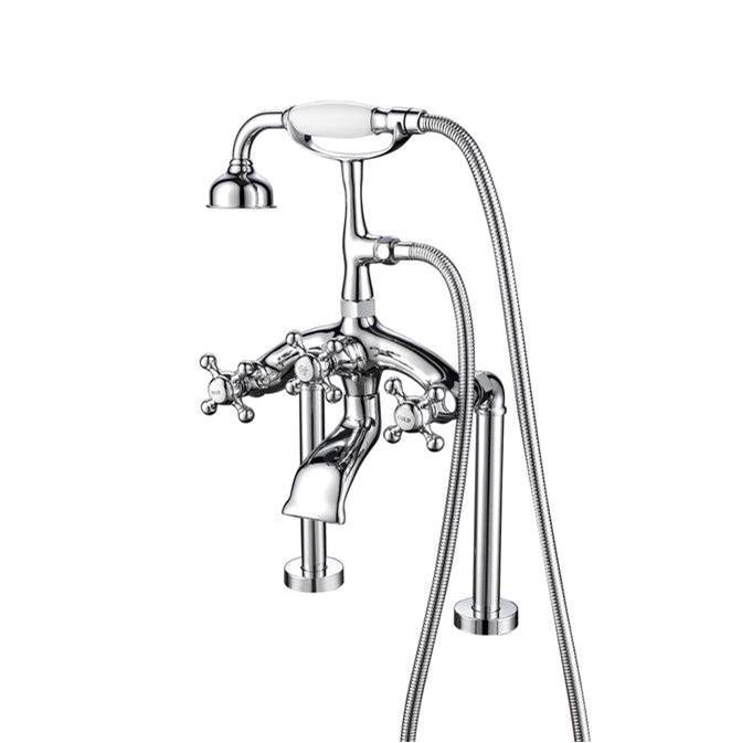 Barclay Deck Mount Roman Tub Faucets With Hand Showers item 4613-MC-CP