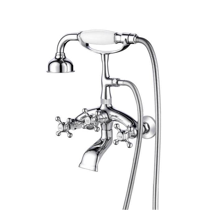 Barclay  Roman Tub Faucets With Hand Showers item 4614-MC-CP