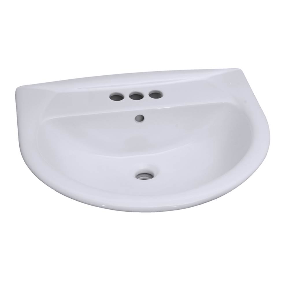 Barclay Vessel Only Pedestal Bathroom Sinks item B/3-358WH