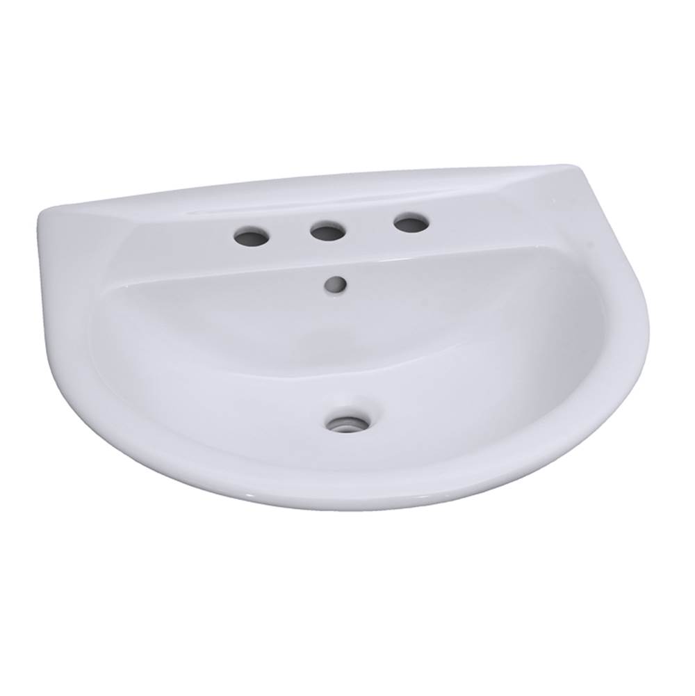 Barclay Vessel Only Pedestal Bathroom Sinks item B/3-338WH