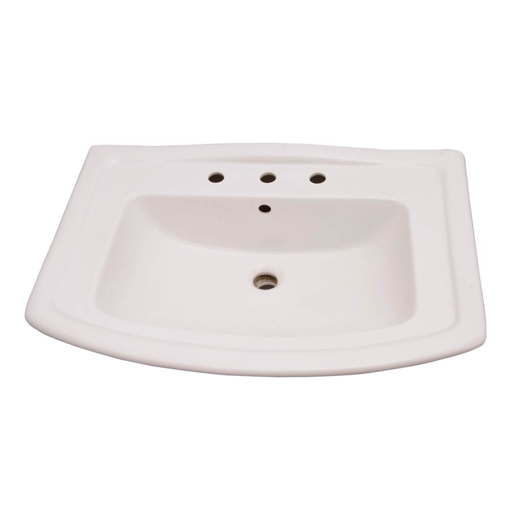 Barclay Vessel Only Pedestal Bathroom Sinks item B/3-498WH