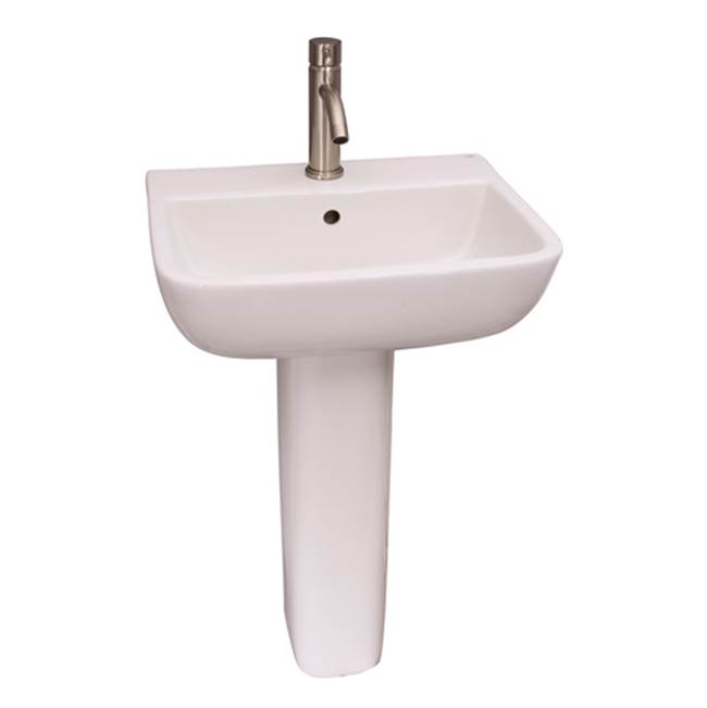 Barclay Pedestal Only Pedestal Bathroom Sinks item C/3-210WH