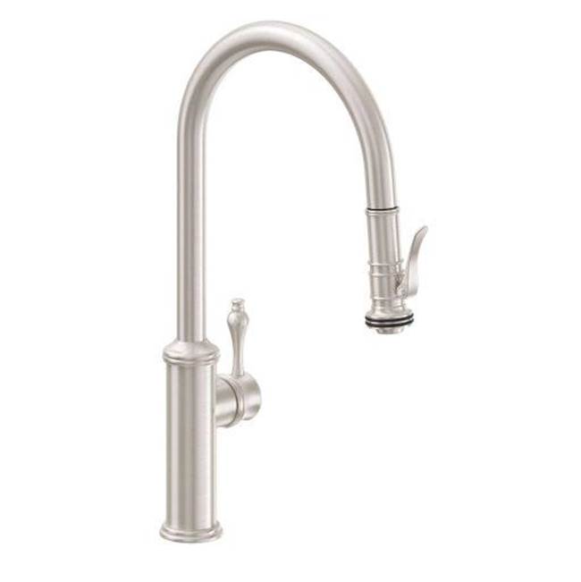 California Faucets Pull Down Faucet Kitchen Faucets item K10-100SQ-48-WHT