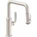 California Faucets - K30-103-KL-PBU - Pull Out Kitchen Faucets