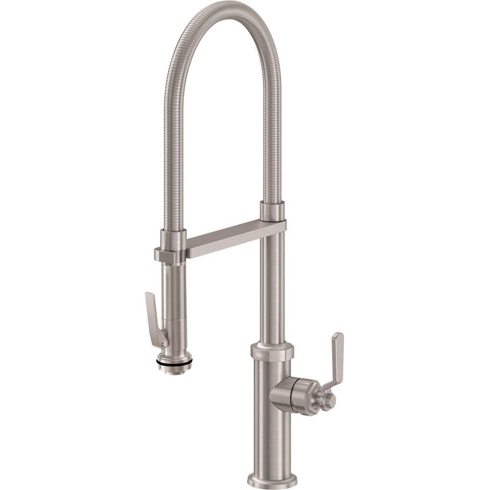 California Faucets Single Hole Kitchen Faucets item K30-150SQ-SL-BTB