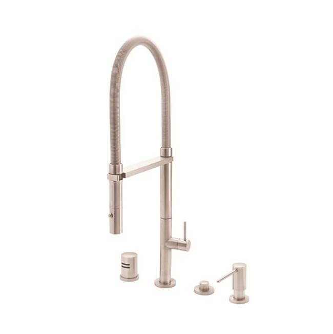 California Faucets Pull Out Faucet Kitchen Faucets item K50-150-SST-BBU