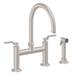 California Faucets - K81-120S-BL-SN - Bridge Kitchen Faucets