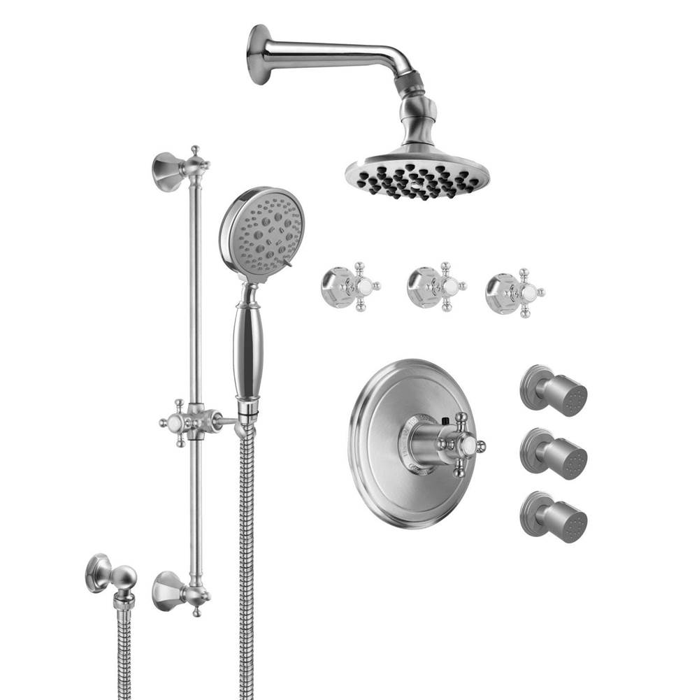 California Faucets Shower System Kits Shower Systems item KT08-47.20-BLK