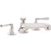 California Faucets - 4608-MWHT - Roman Tub Faucets With Hand Showers
