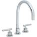 California Faucets - 6608-MWHT - Roman Tub Faucets With Hand Showers