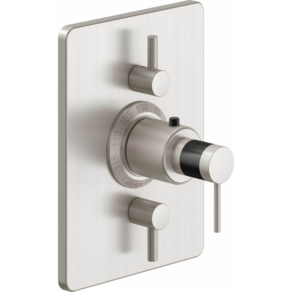 California Faucets Thermostatic Valve Trim Shower Faucet Trims item TO-THC2L-52F-MBLK