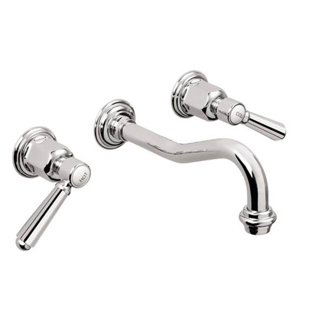 California Faucets Wall Mounted Bathroom Sink Faucets item TO-V3302-7-MWHT