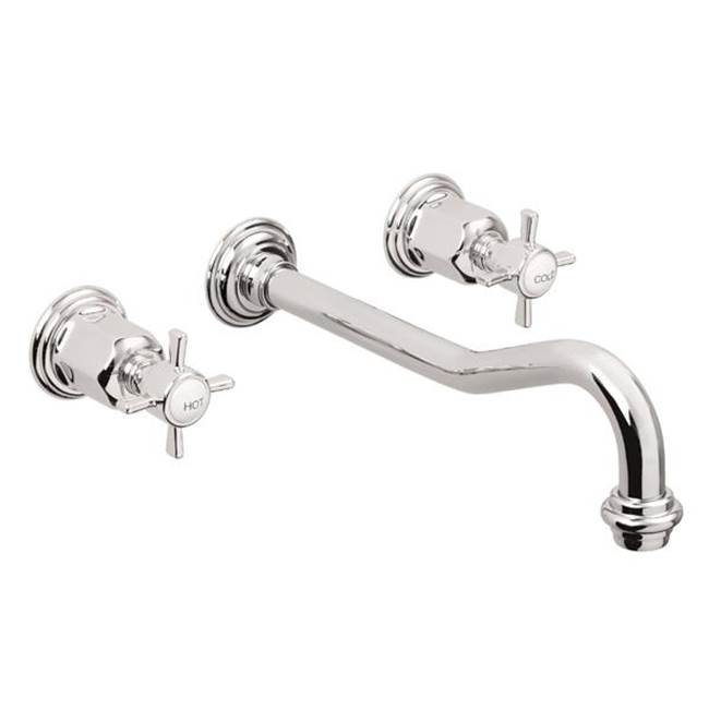 California Faucets Wall Mounted Bathroom Sink Faucets item TO-V3402-9-MBLK