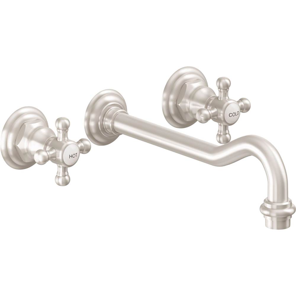 California Faucets Wall Mounted Bathroom Sink Faucets item TO-V6102X-9-MWHT