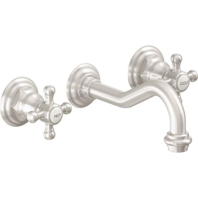 California Faucets Wall Mounted Bathroom Sink Faucets item TO-V6102X-7-MWHT