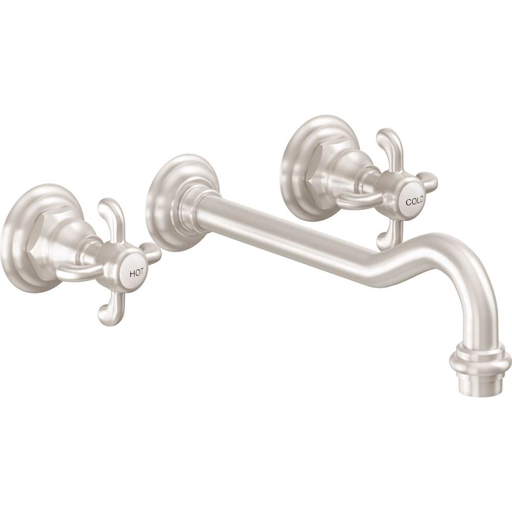 California Faucets Wall Mounted Bathroom Sink Faucets item TO-V6102XD-9-MWHT