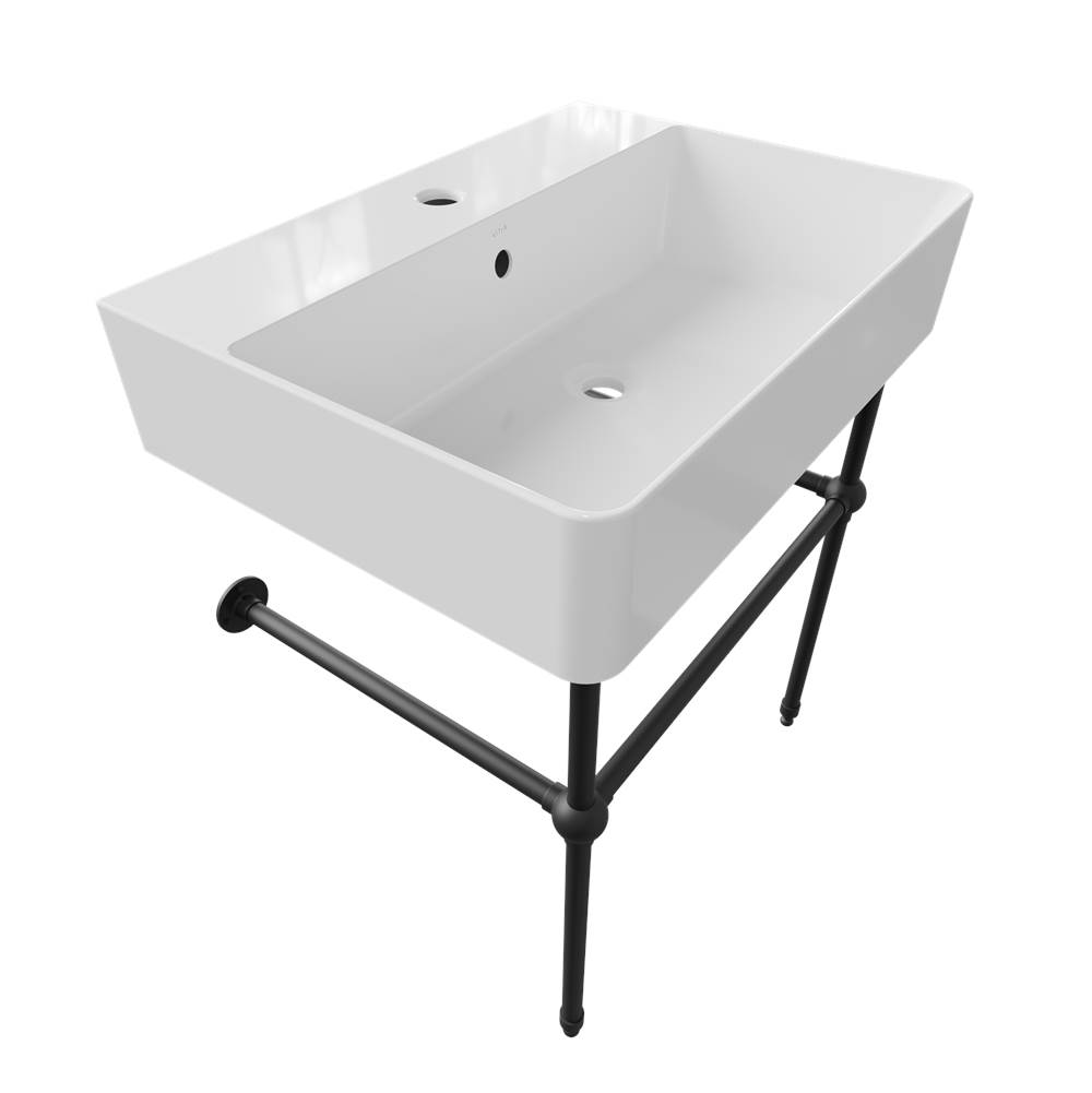 Cheviot Products Consoles Only Lavatory Consoles item 1295-WH-1/575-BK