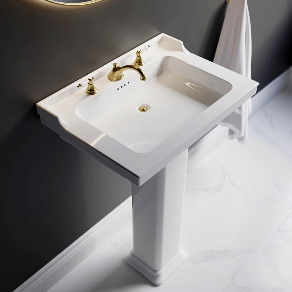 Cheviot Products  Pedestal Bathroom Sinks item 354-WH-8
