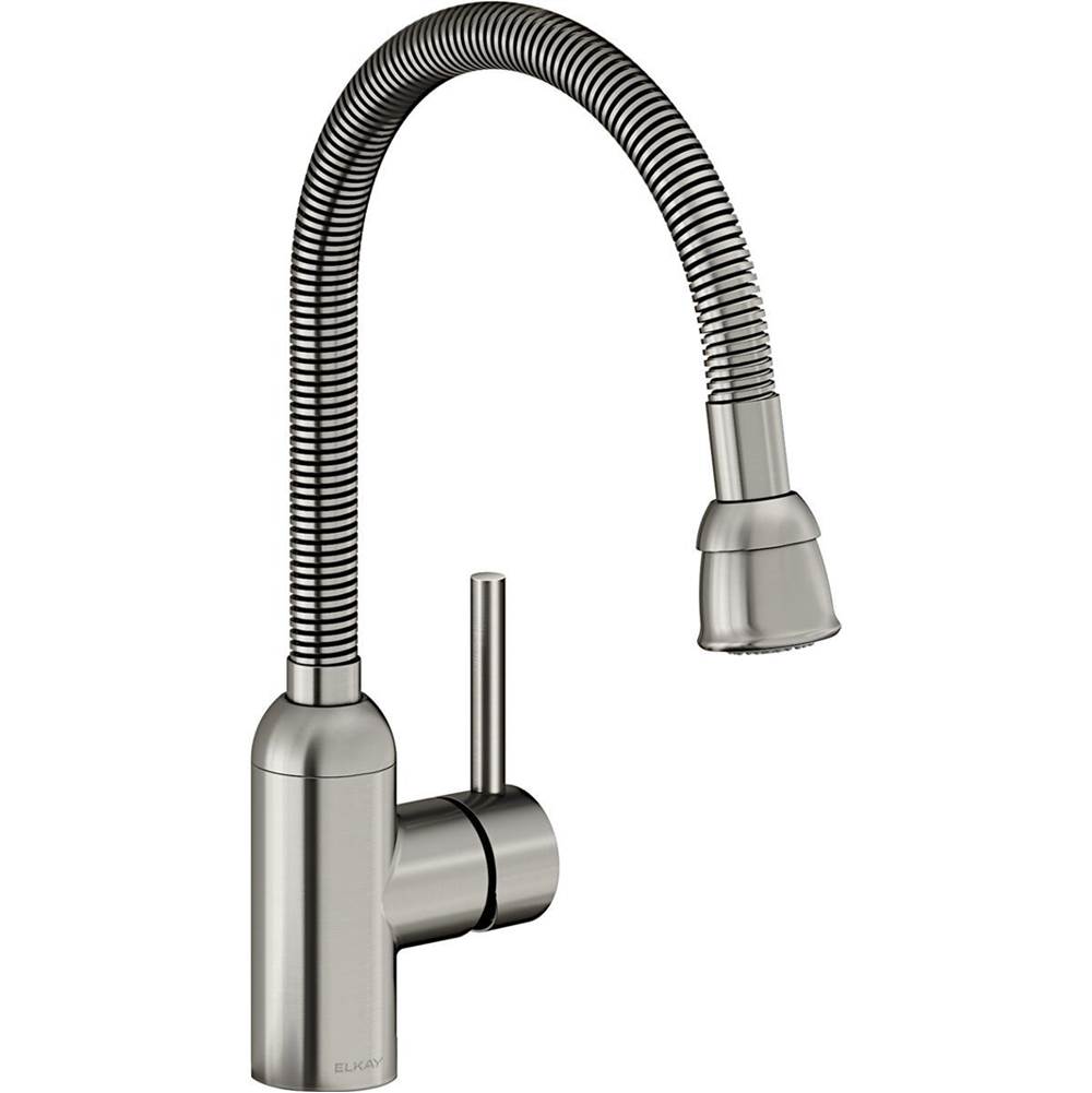 Monique's Bath ShowroomElkayPursuit Laundry/Utility Faucet with Flexible Spout Forward Only Lever Handle Lustrous Steel