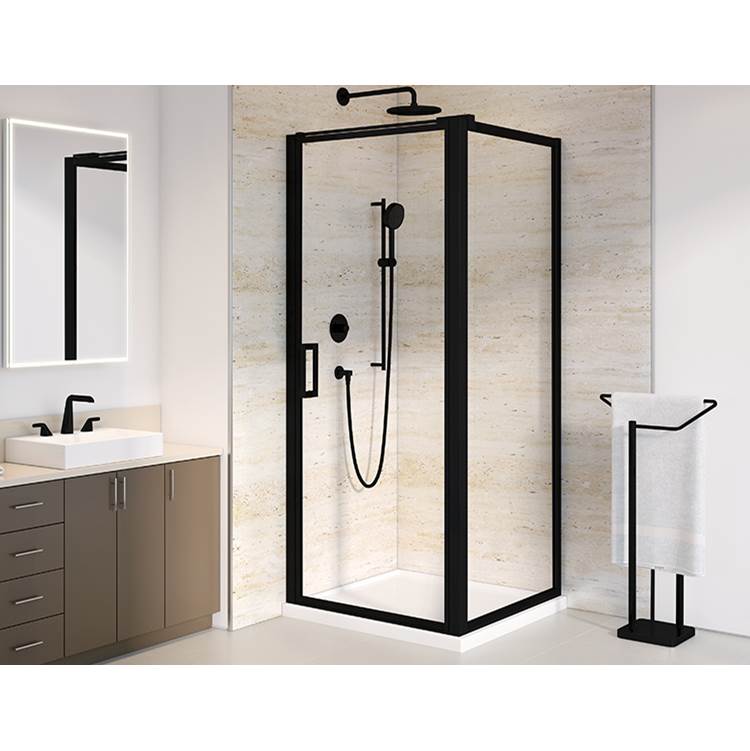 Fleurco Corner Shower Doors item ELECP3336-33-40-79