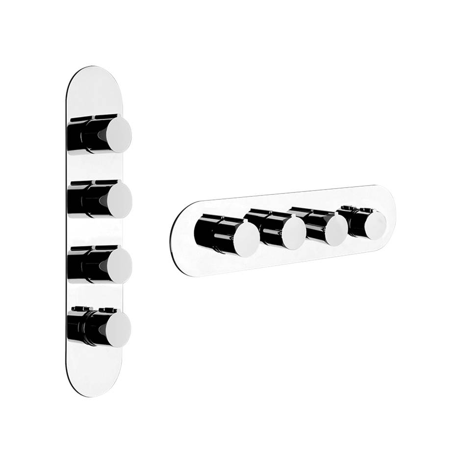Gessi Thermostatic Valve Trims With Integrated Diverter Shower Faucet Trims item 39754-708