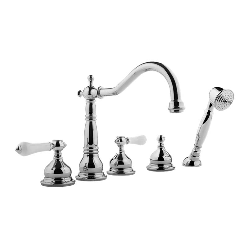 Graff  Roman Tub Faucets With Hand Showers item G-2551-LC1-PN