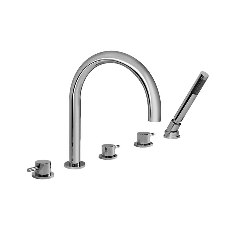 Graff  Roman Tub Faucets With Hand Showers item G-6153-LM41B-PC