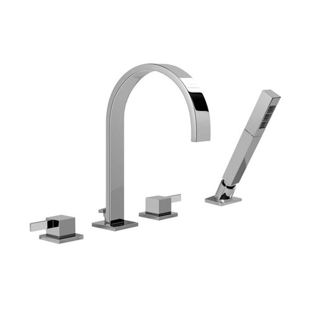 Graff  Roman Tub Faucets With Hand Showers item G-6252-LM39B-PC