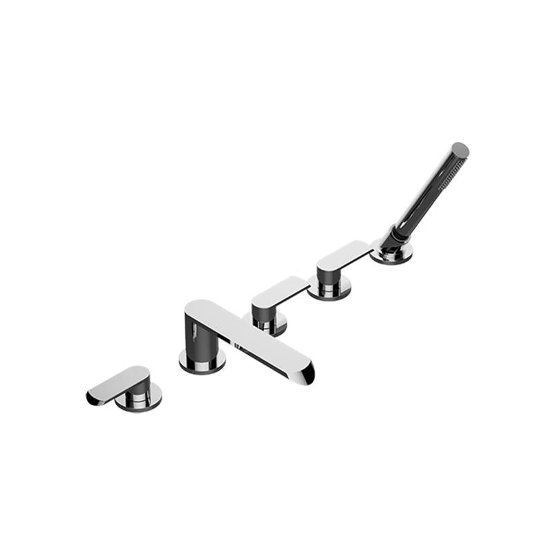Graff  Roman Tub Faucets With Hand Showers item G-6651-LM45B-PN