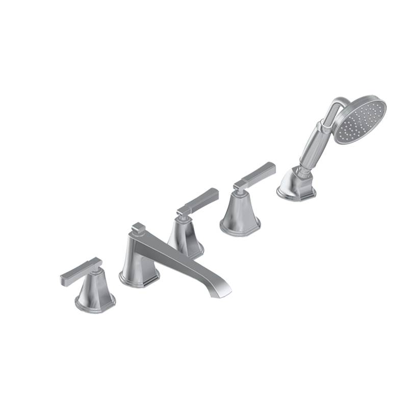 Graff  Roman Tub Faucets With Hand Showers item G-6851-LM47B-BK