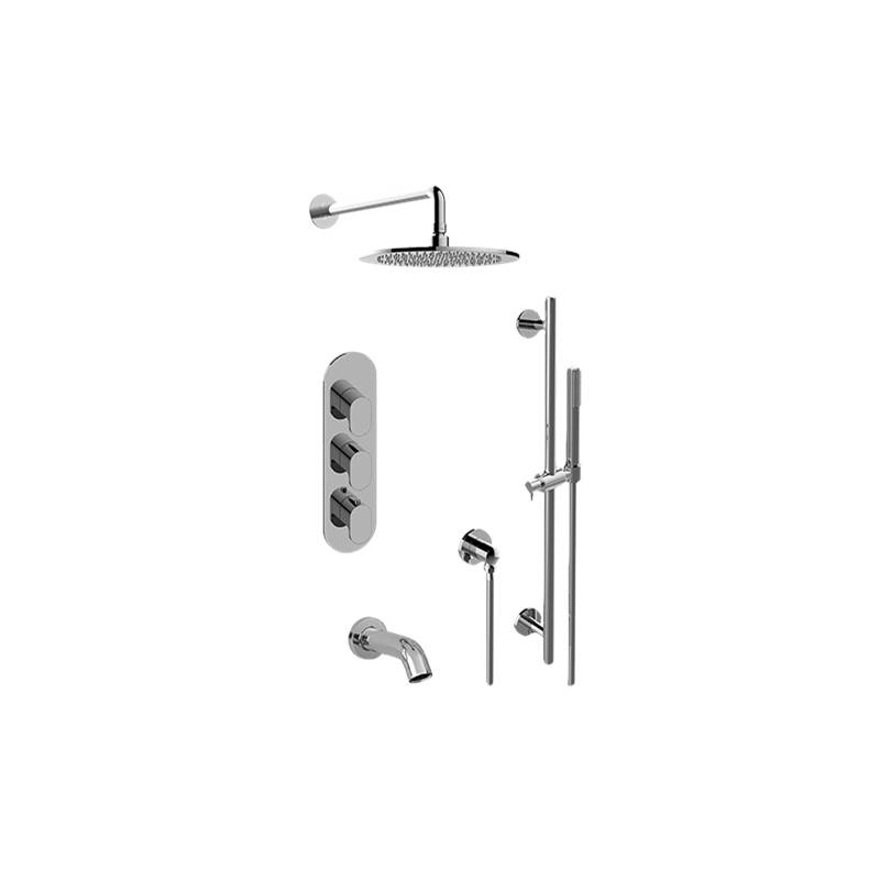 Monique's Bath ShowroomGraffM-Series Full Thermostatic Shower System w/Diverter Valve (Rough & Trim)