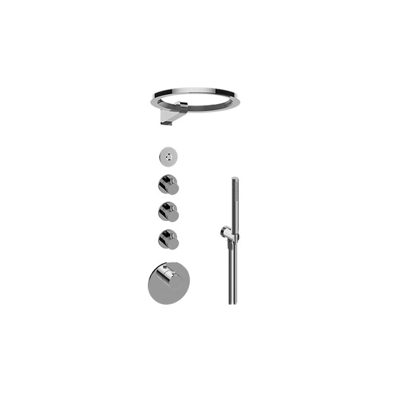 Monique's Bath ShowroomGraffM-Series Thermostatic Set w/Ametis Ring and Handshower (Trim Only)