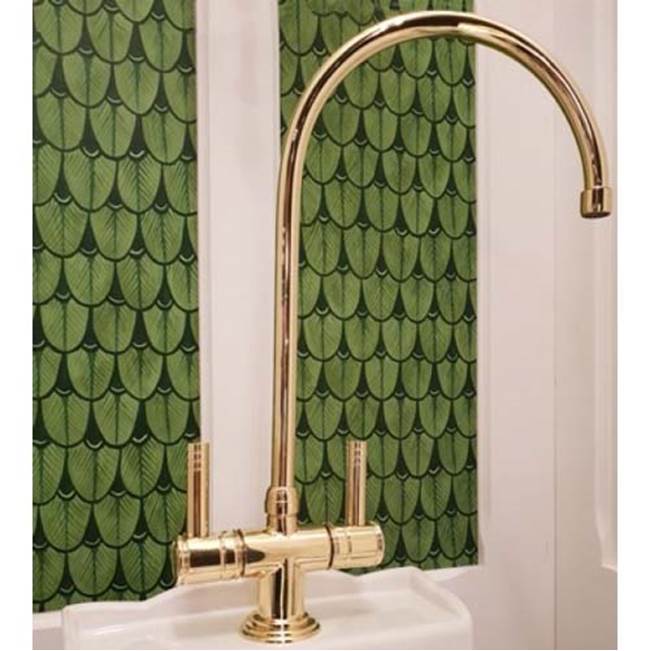 Monique's Bath ShowroomHerbeau''Lille'' Single Hole Kitchen Mixer with Ceramic Cartridge in Polished Brass