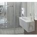 M T I Baths - VSWM2412-WH-GL-RH - Wall Mount Bathroom Sinks