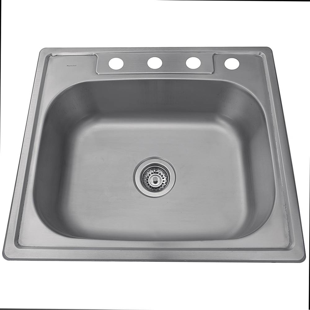 Nantucket Sinks Drop In Single Bowl Sink Kitchen Sinks item NS2522-8