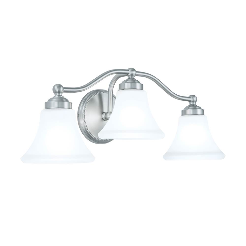 Norwell Three Light Vanity Bathroom Lights item 9663-BN-FL