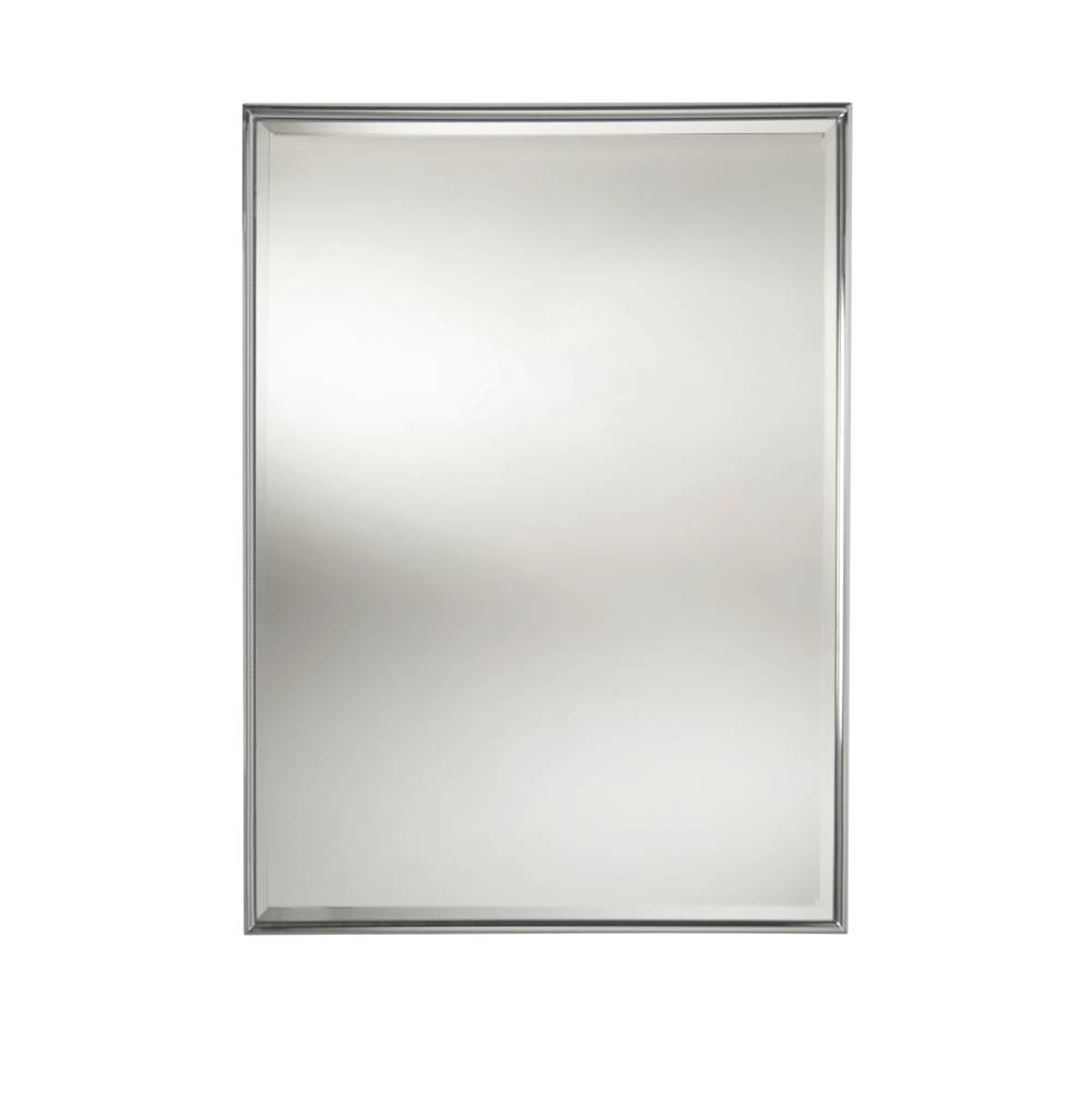 Monique's Bath ShowroomValsanEssentials Satin Nickel Rectangular Framed Mirror W/Bevel