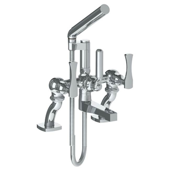 Watermark Deck Mount Roman Tub Faucets With Hand Showers item 125-8.2-BG4-WH