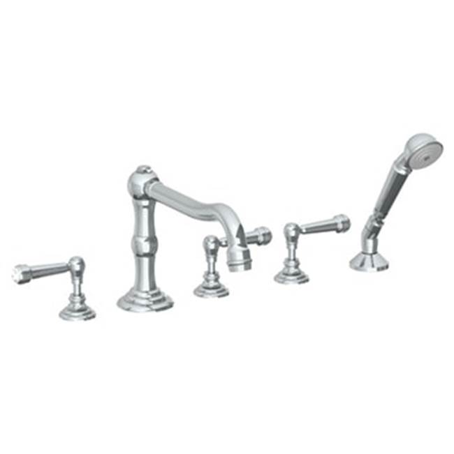 Watermark Deck Mount Roman Tub Faucets With Hand Showers item 206-8.1-S2-WH