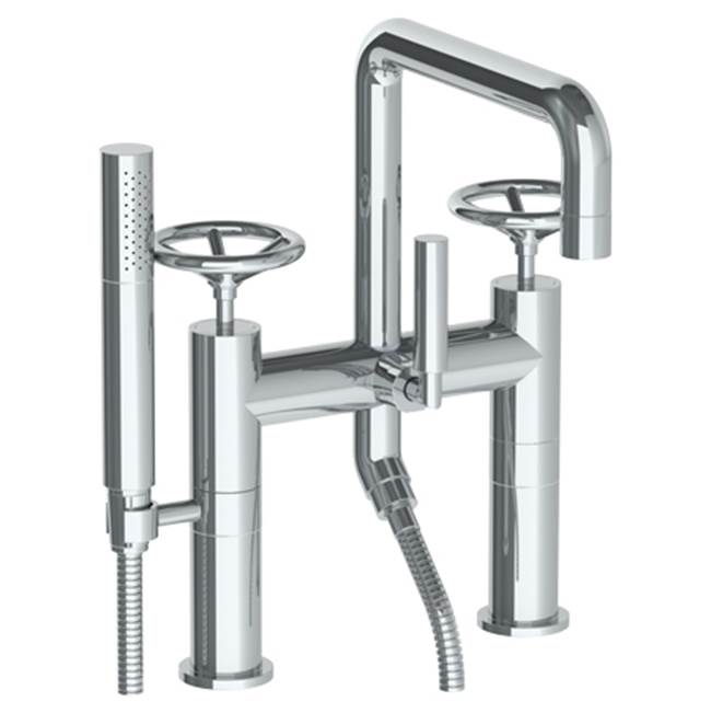 Watermark Deck Mount Roman Tub Faucets With Hand Showers item 31-8.26.2-BK-WH