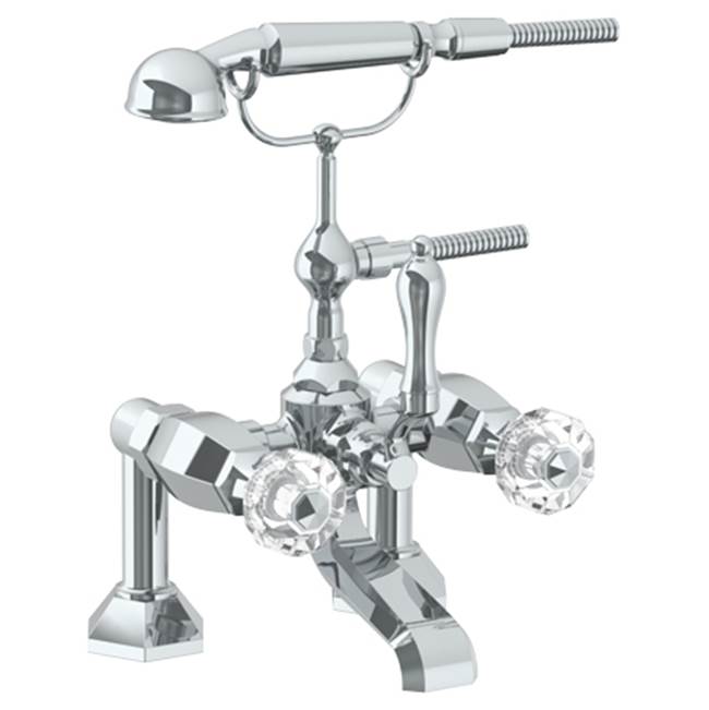 Watermark Deck Mount Roman Tub Faucets With Hand Showers item 314-8.2-CRY5-GM