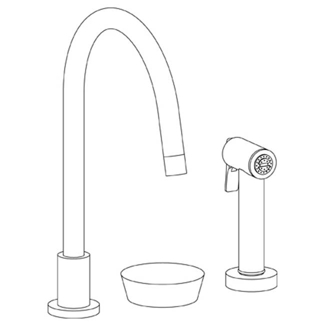 Watermark Deck Mount Kitchen Faucets item 36-7.1.3GA-CM-MB