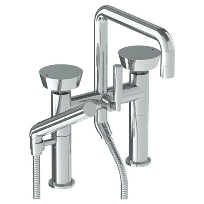 Watermark Deck Mount Roman Tub Faucets With Hand Showers item 36-8.26.2-BL1-VNCO