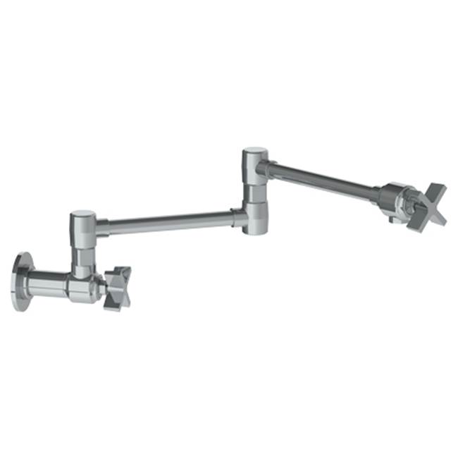 Watermark Wall Mount Pot Filler Faucets item 37-7.8-BL3-WH