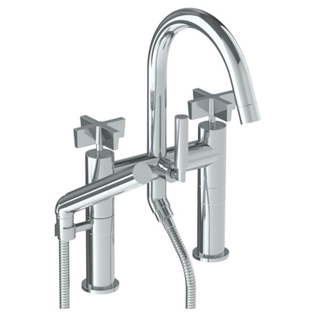 Watermark Deck Mount Roman Tub Faucets With Hand Showers item 37-8.2-BL3-EL