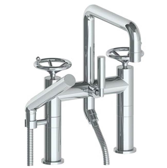 Watermark Deck Mount Roman Tub Faucets With Hand Showers item 31-8.26.2-BKA1-UPB